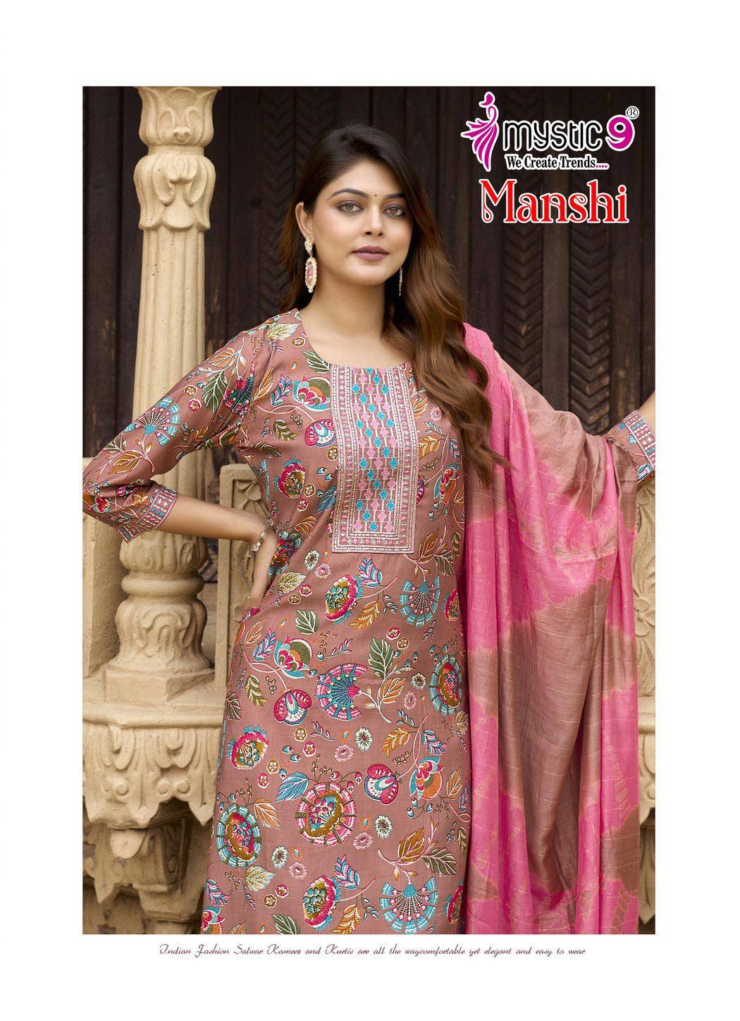 Mystic9 manshi vol 1 kurti ladies fashion wholesale